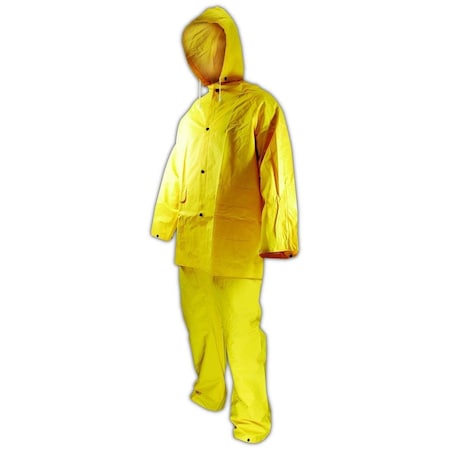 Magid RainMaster 14 mil Vinyl 3Piece Rain Suit, XXL 3014-XXL